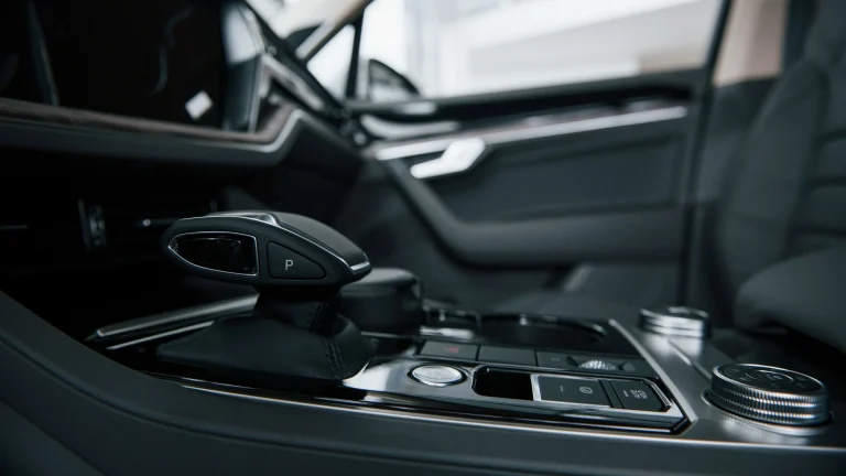 Luxury car interior.
