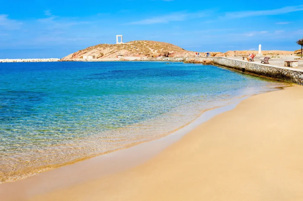 Naxos golden beach.